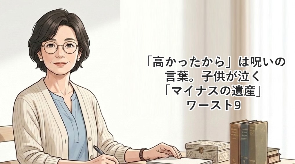 「高かったから」は呪いの言葉。子供が泣く「マイナスの遺産」ワースト9