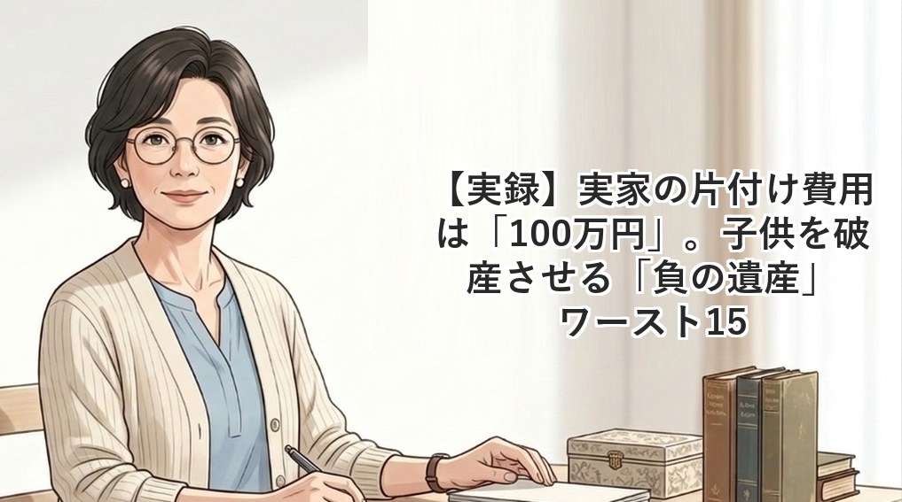 【実録】実家の片付け費用は「100万円」。子供を破産させる「負の遺産」ワースト15