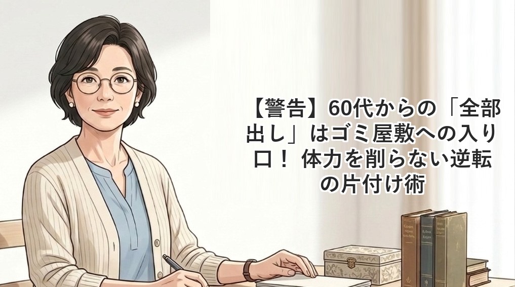 【警告】60代からの「全部出し」はゴミ屋敷への入り口！ 体力を削らない逆転の片付け術